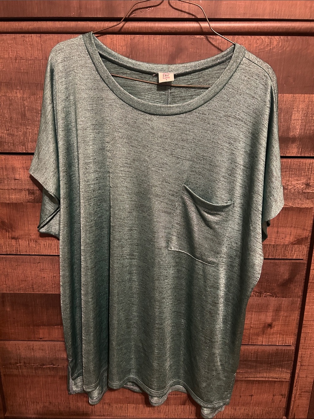 Everyday Relaxed Pocket Tee - Dusty Teal